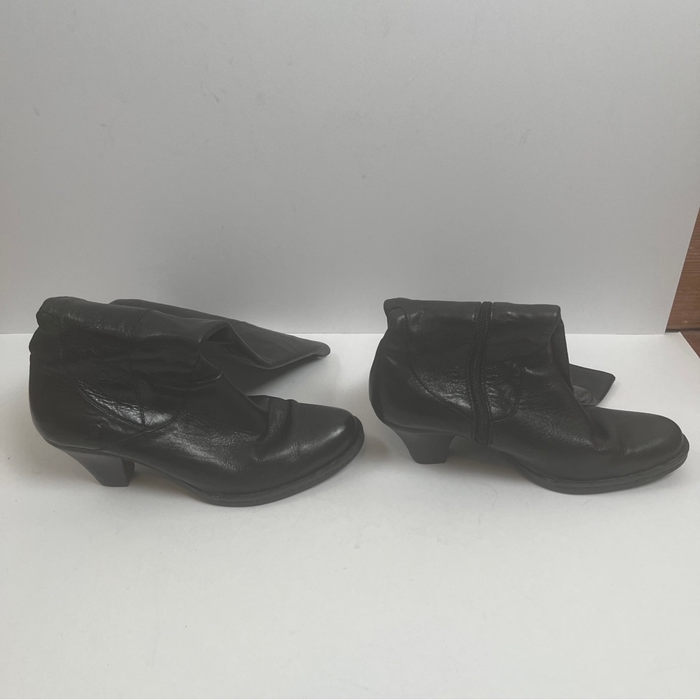 Born Black Knee-High Heeled Boots
